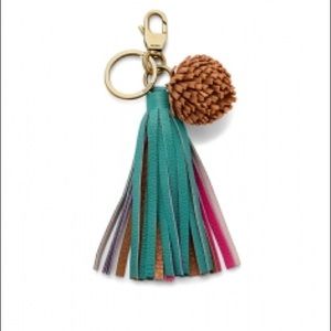 Fossil Accessories - NWT Fossil Pom leather key chain fob Fossil Accessories - NWT Fossil Pom leather key chain fob